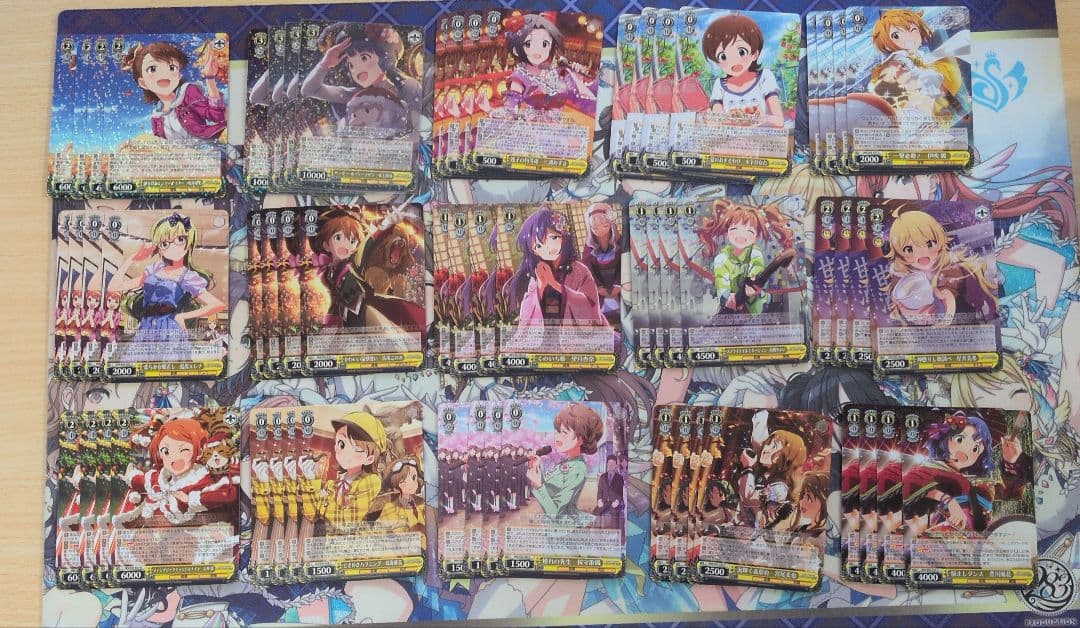 ヴァイスシュヴァルツ　アイドルマスターミリオンライブ　旧弾4コン+パーツセット