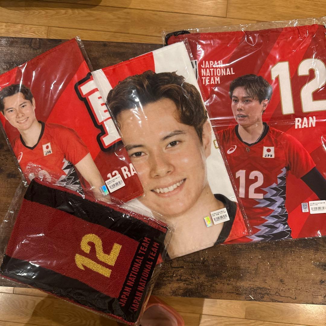 日本男子代表高橋藍選手サントリーサンバーズ　スポーツタオル3枚　巾着１枚#12
