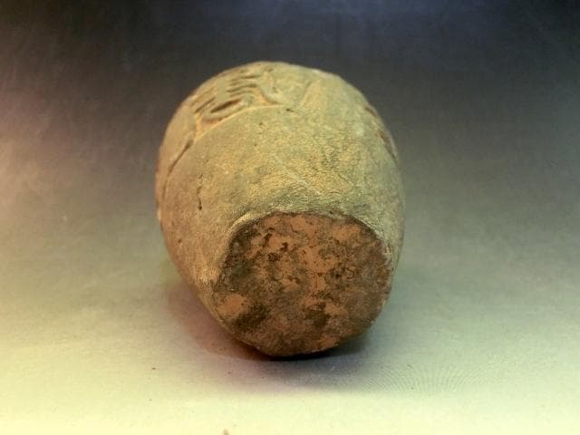 壷■須恵器 水滴 喜 古い小さい置物 オブジェ 発掘 壺 古玩 時代物 骨董品■