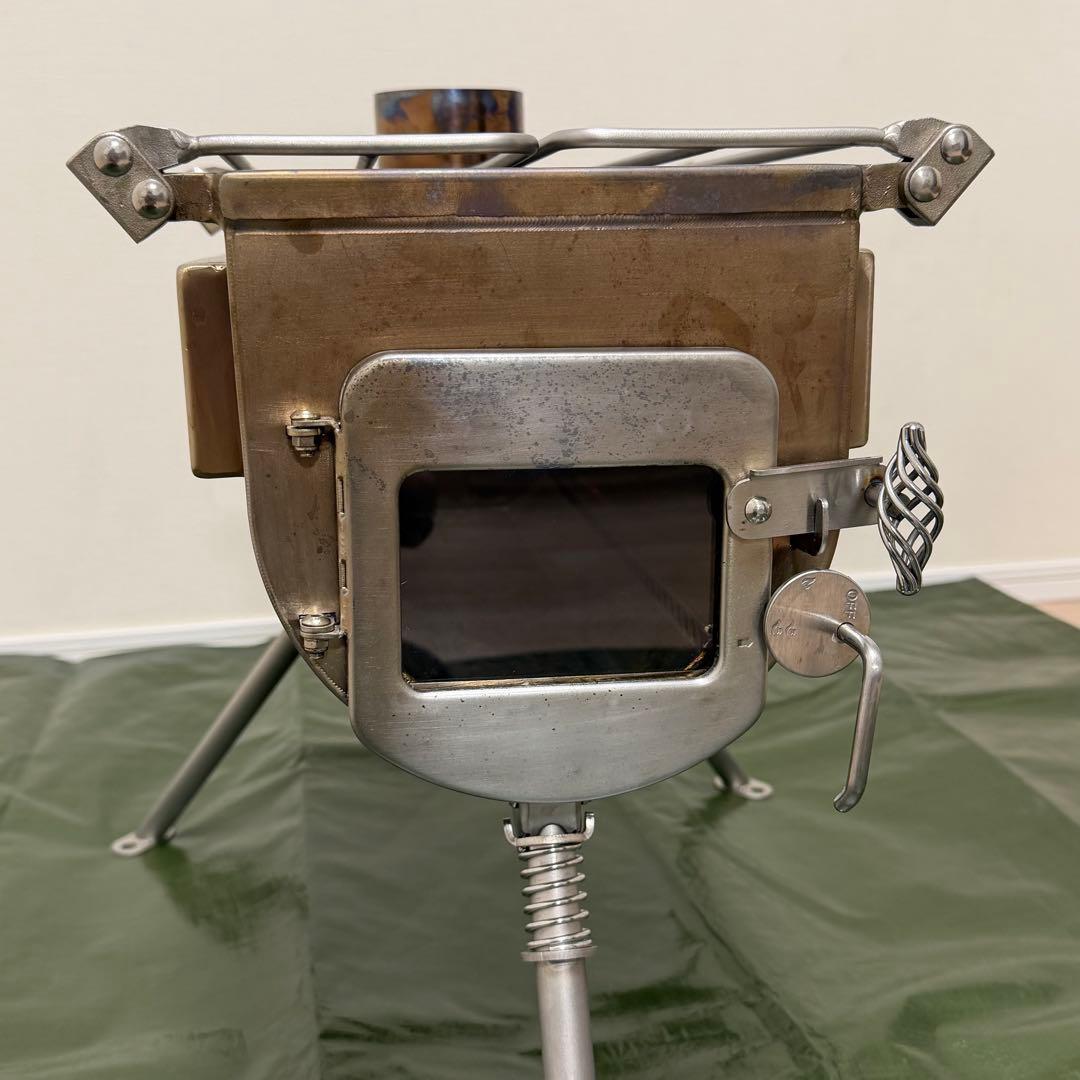 【使用3回】テンマクデザイン 薪ストーブ サイドビューM 外気導入