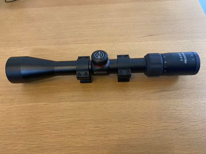 SIMONS ライフルスコープ 3～9×40 マウントリング付き