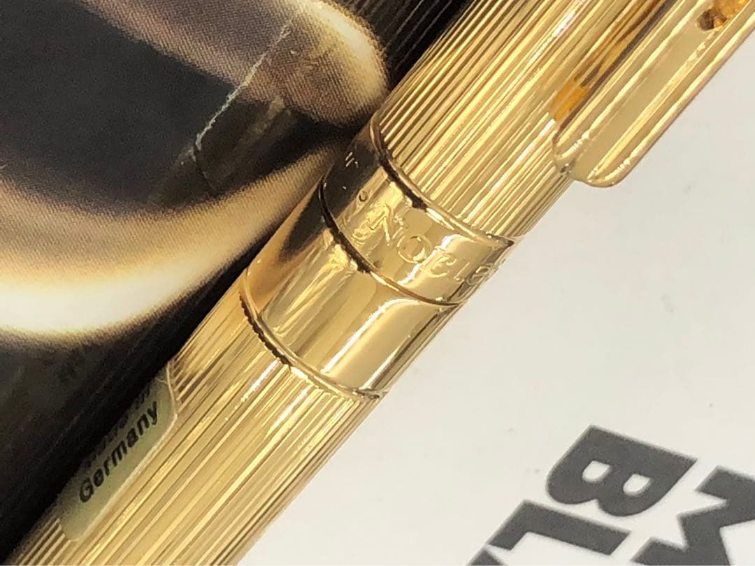 モンブラン　未使用！金運を引き寄せる黄金色！★輝く総金張り稀少なノブレス・ドゥエ
