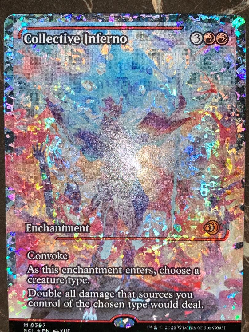 MTG 集団業火 フラクチャーFOIL 英語版 ショーケース