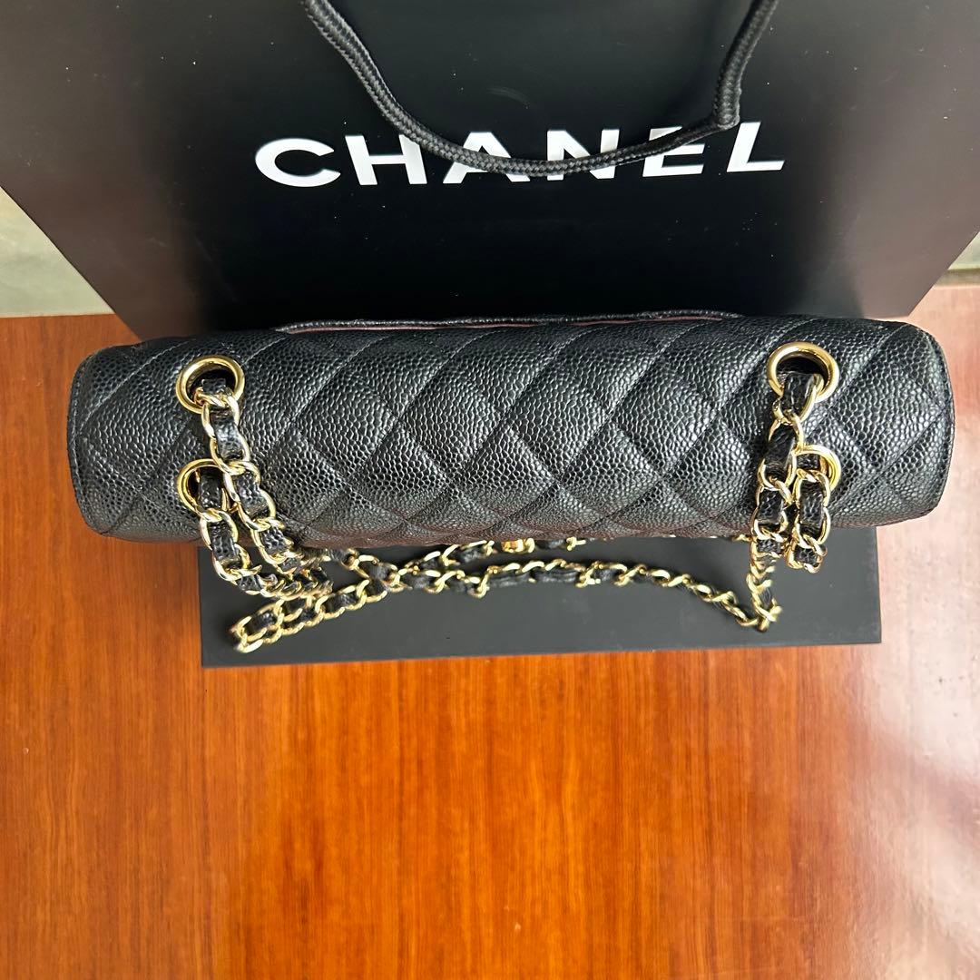 ブラック レザー ショルダーバッグ