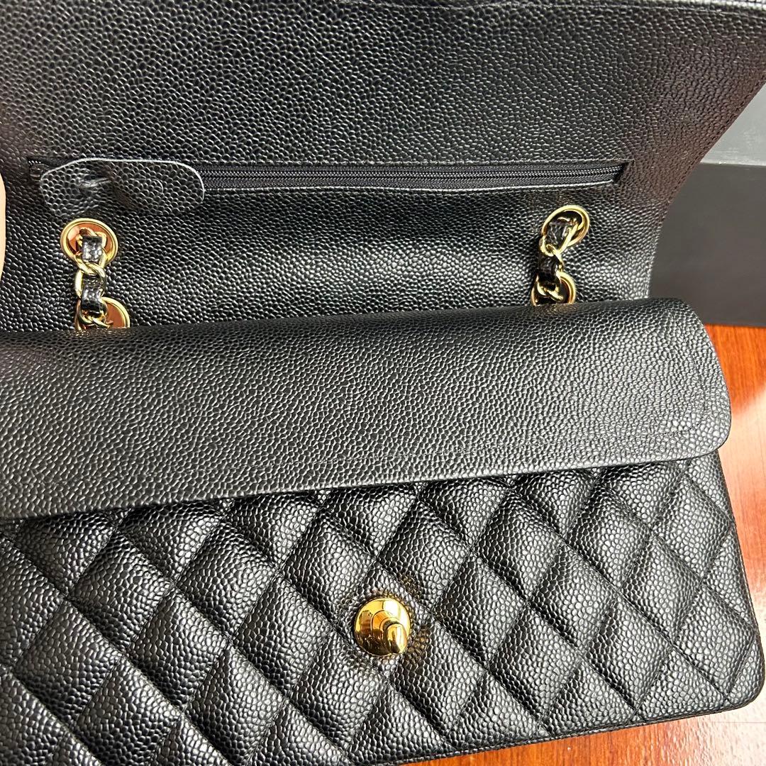 ブラック レザー ショルダーバッグ