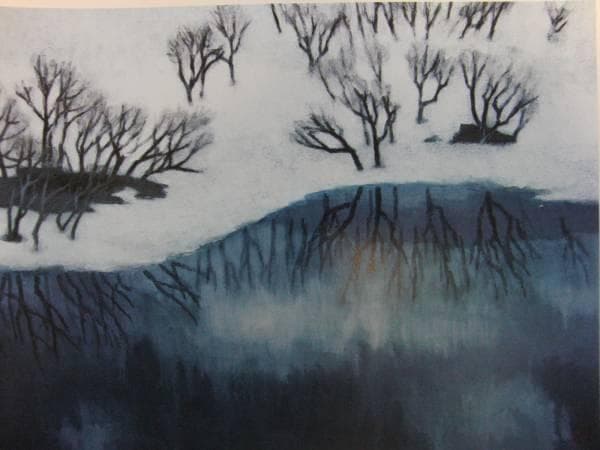 東山魁夷、ラプランド、限定、大判額装画版、版上落款入、新品額・オーダーマット額装