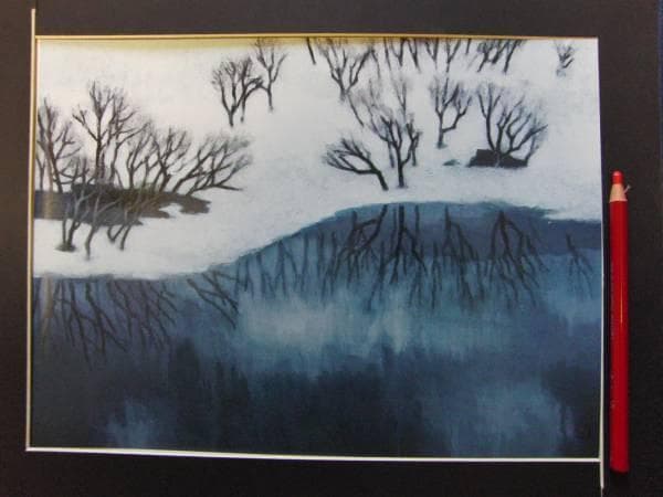 東山魁夷、ラプランド、限定、大判額装画版、版上落款入、新品額・オーダーマット額装