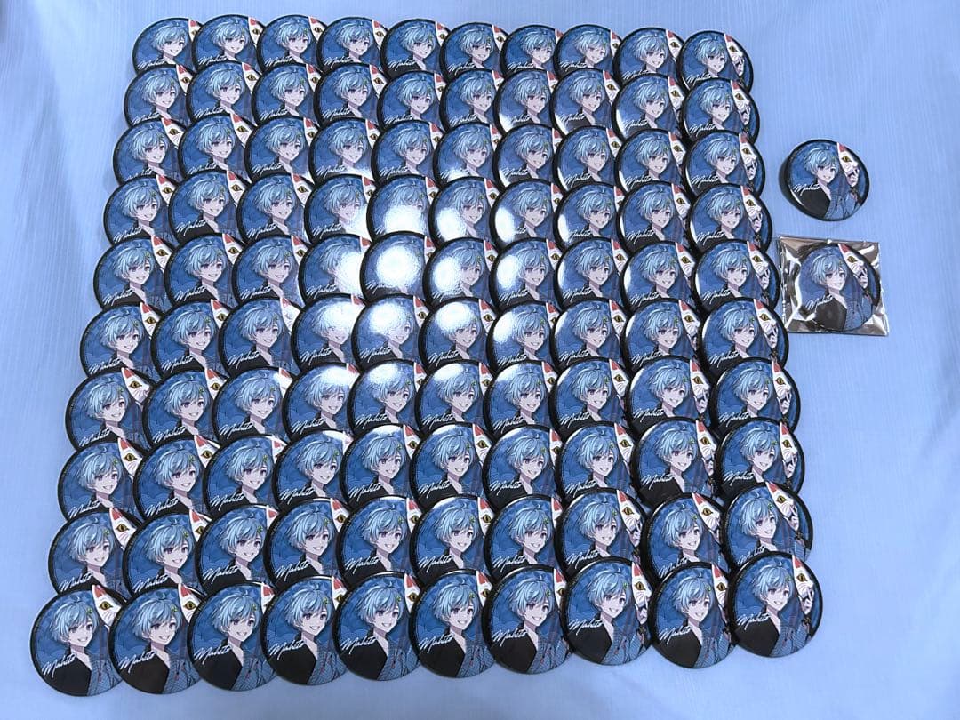 まひとくん 缶バッチ