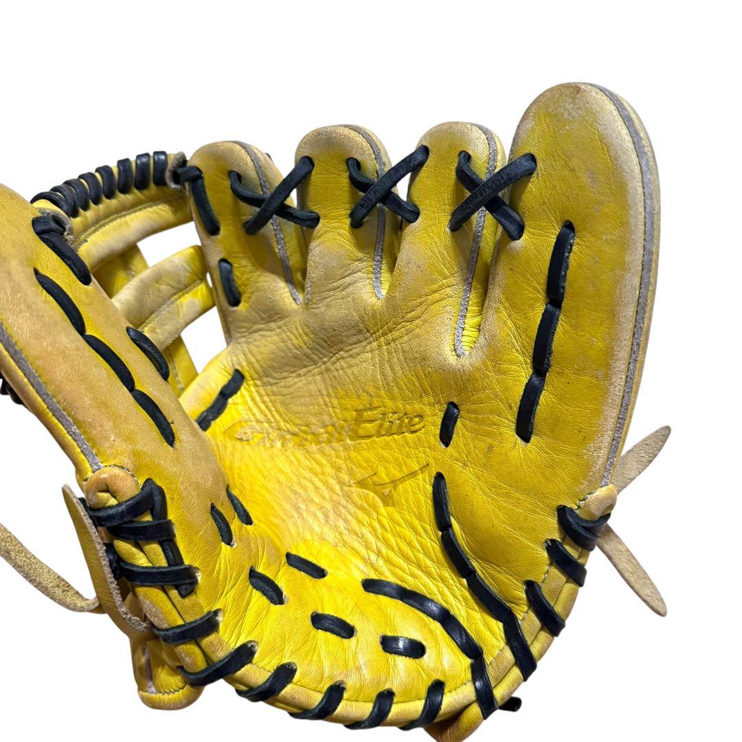 Mizuno ミズノ Global Elite 硬式グローブ イエロー 内野手用