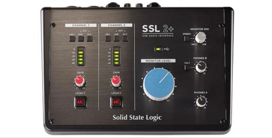 SSL 2+ Solid State Logic オーディオインターフェース