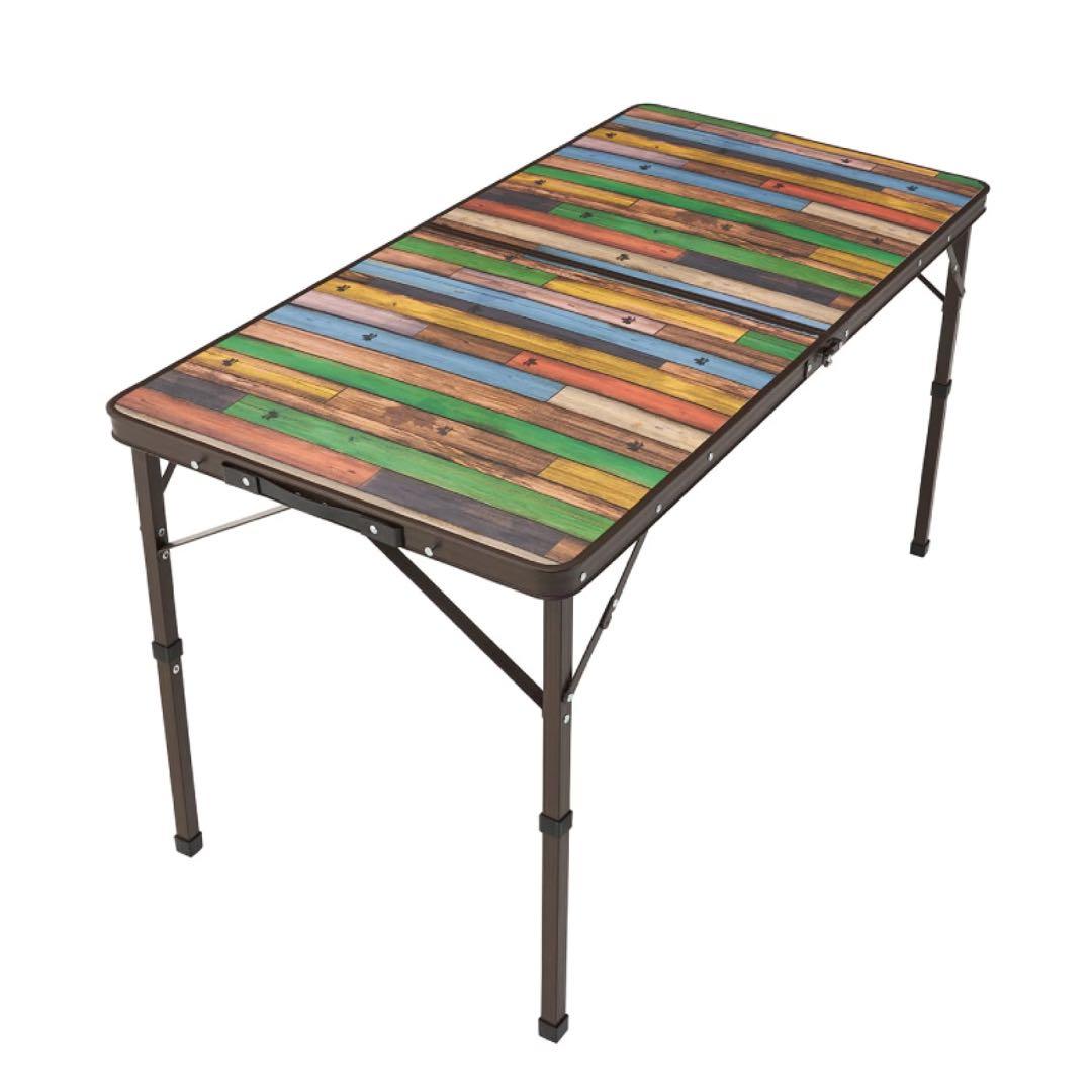 新品　ロゴス 丸洗いダイニングテーブル 12060 二個セット　アウトドア　会議