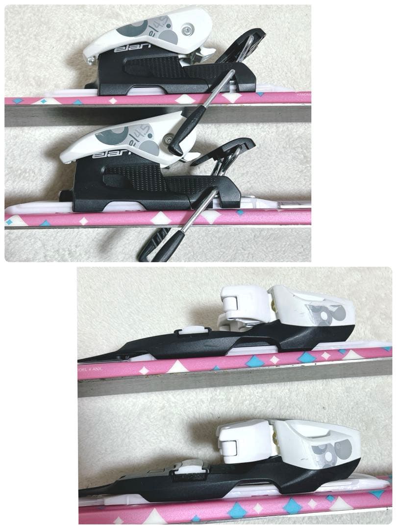 130cm Elan Lil Magic スキー板 ビンディング セット 可愛い