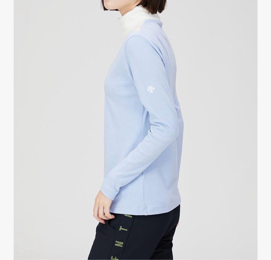 【新品タグ付き】　DESCENTE 水色　タートルネック セーター ♡