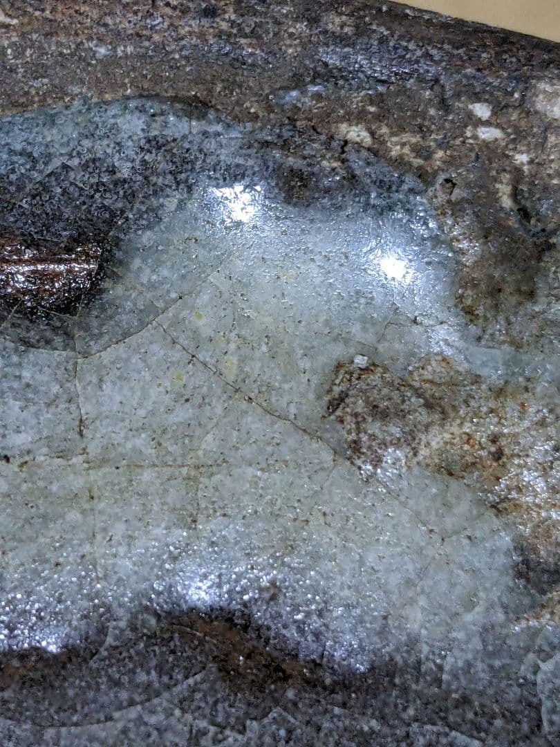 ♦韓国朝鮮陶磁 砂高台 白土象嵌 高麗青磁 瓶 壺 置物飾り 骨董品