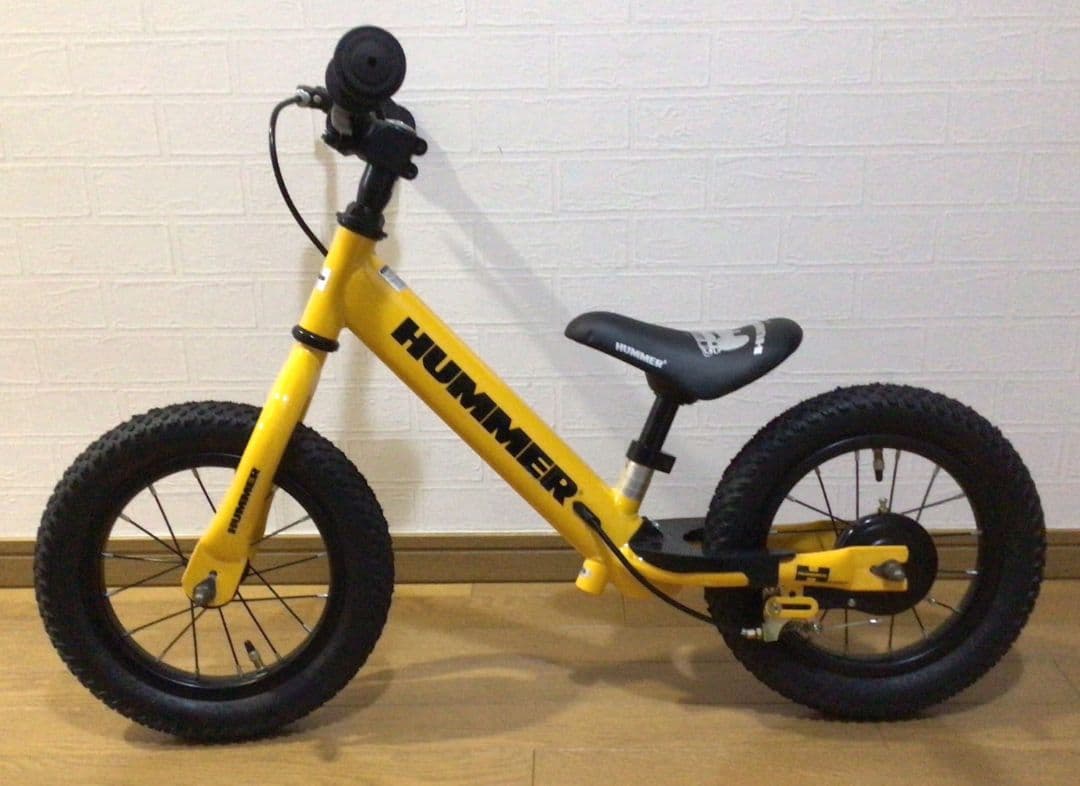 HUMMER ハマー ペダルなし トレーニングバイク キックバイク 自転車 黄色