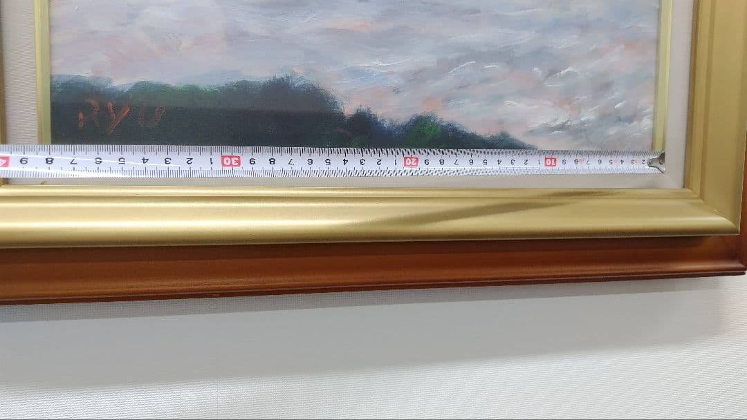 赤富士 宇高龍 油彩画