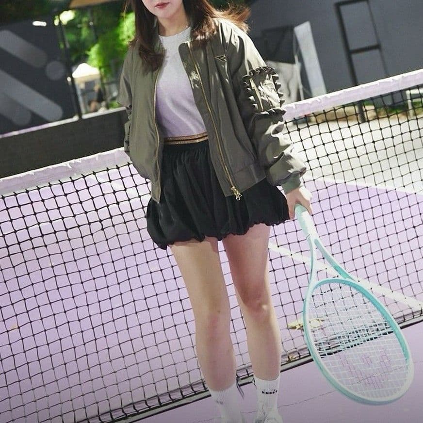 diadora ディアドラ バルーン ショートパンツ 黒 テニス スコート