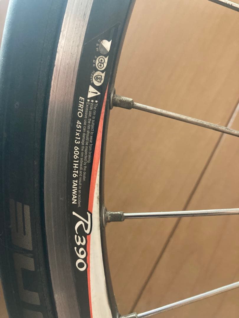 20インチ451サイズ　アルテグラホイール前後セット➕タイヤ