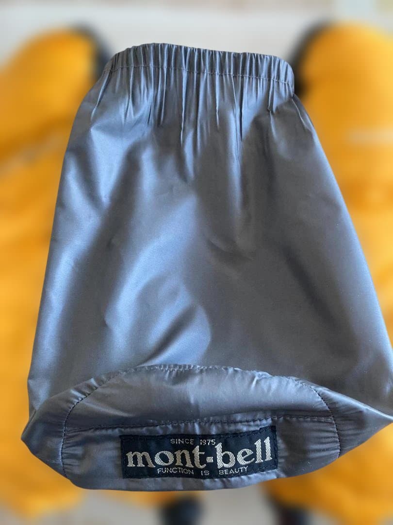 大*ん様 mont-bell イエロー　ダウンミトングローブ　ウィンドストッパー