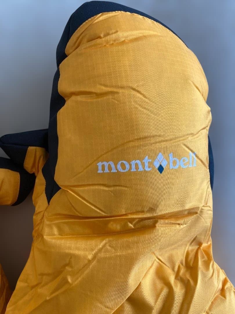 大*ん様 mont-bell イエロー　ダウンミトングローブ　ウィンドストッパー