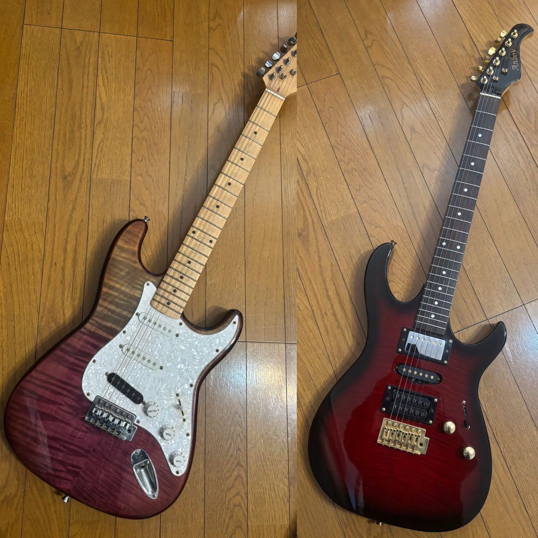 ANBOYエレキギター メーカー不明エレキギター 二本セットバラ売り不可