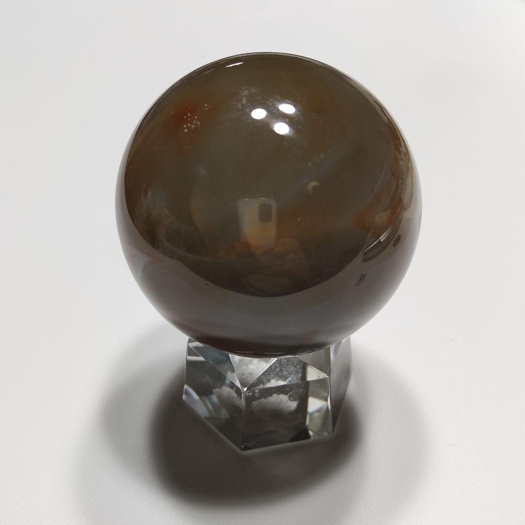 パワーストーン　天然石　レッドアゲート　直径5.5cm　251g　No.393