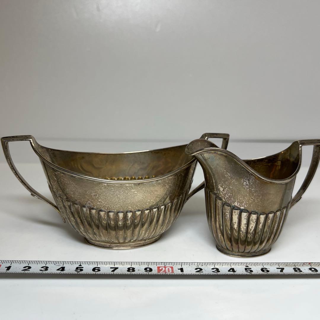 ライオンホールマーク　銀製　ティーセット　509g 東さ8-0131☆2F