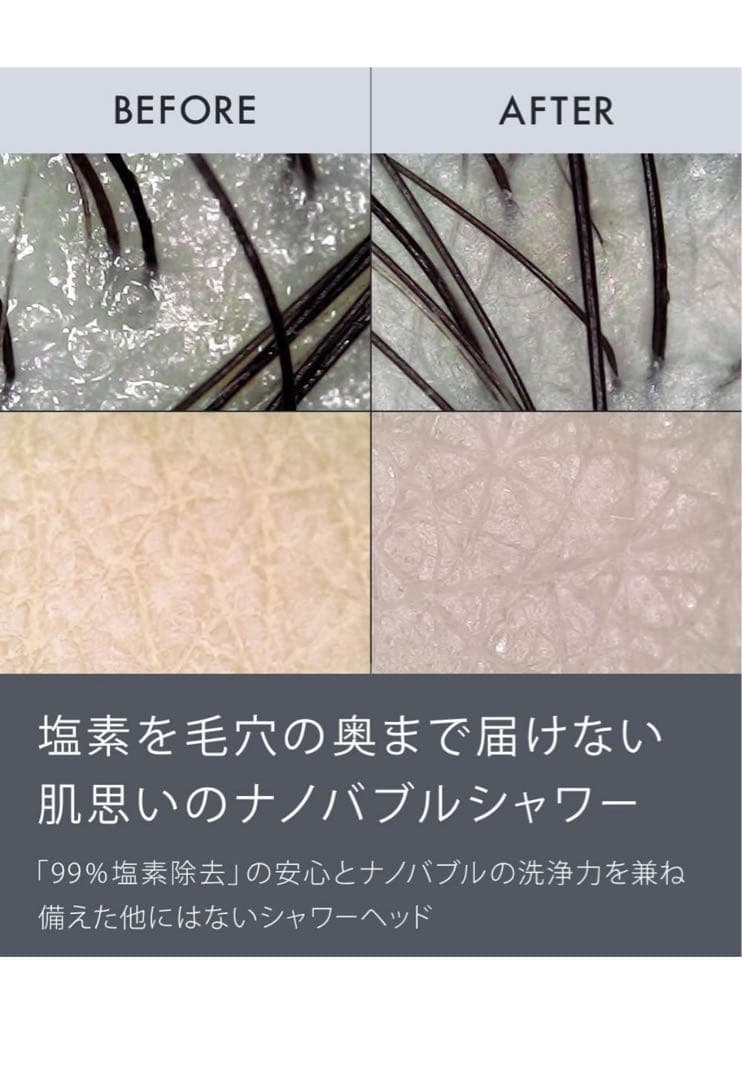 Noend オーガニックファインバブルシャワーヘッド 99%塩素除去