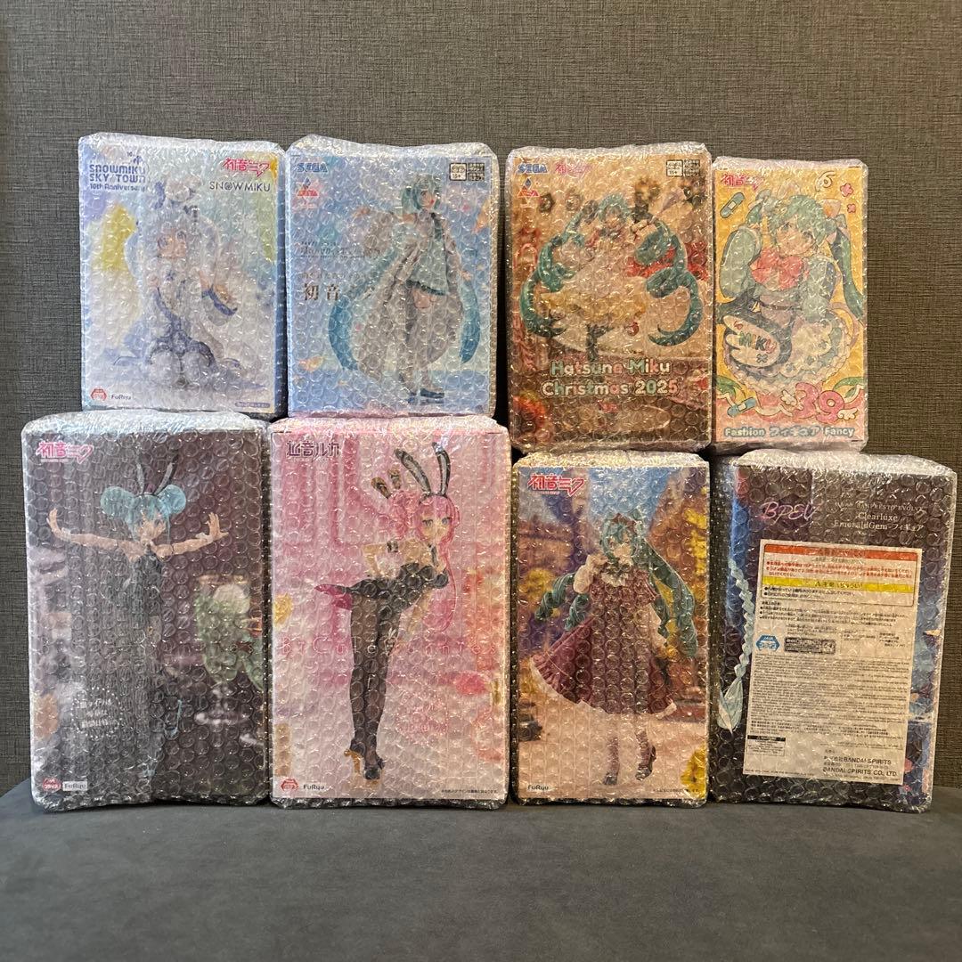 【新品・未開封】 初音ミク&巡音ルカ 新プライズ 8点セット