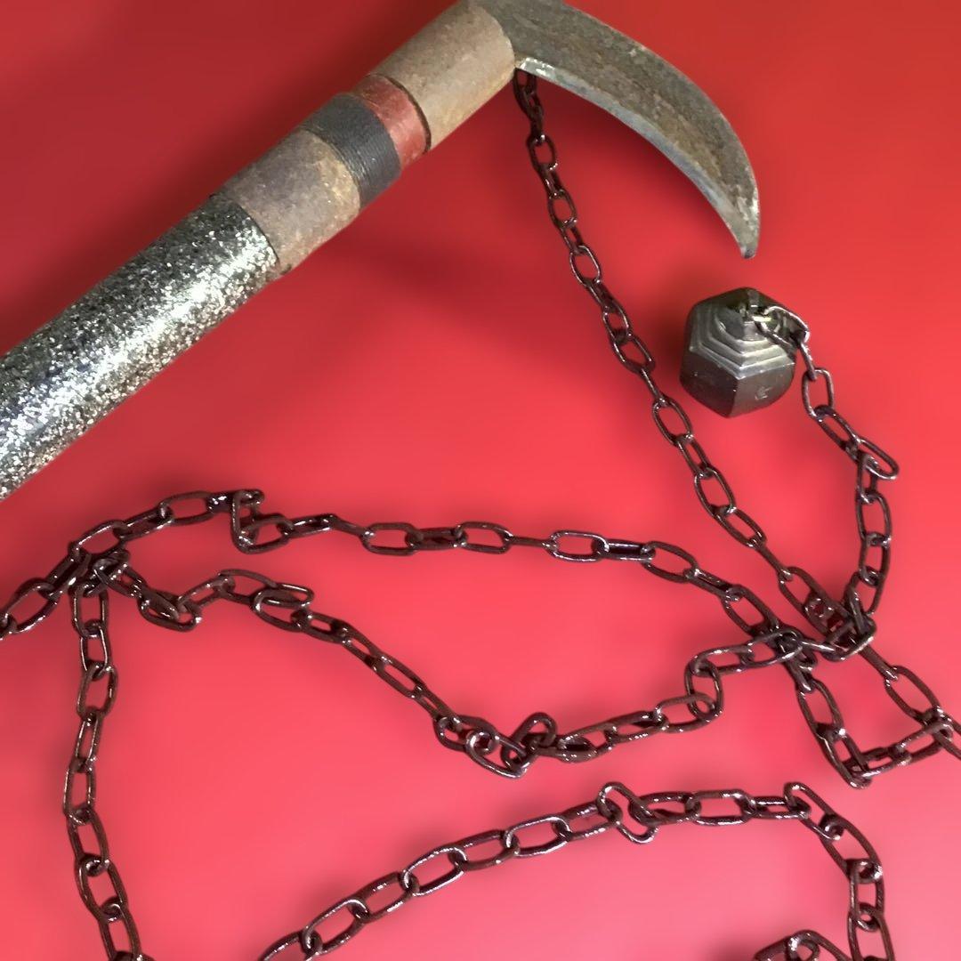 時代鎖鎌　青貝貼　(鎌に刃はありません). s4