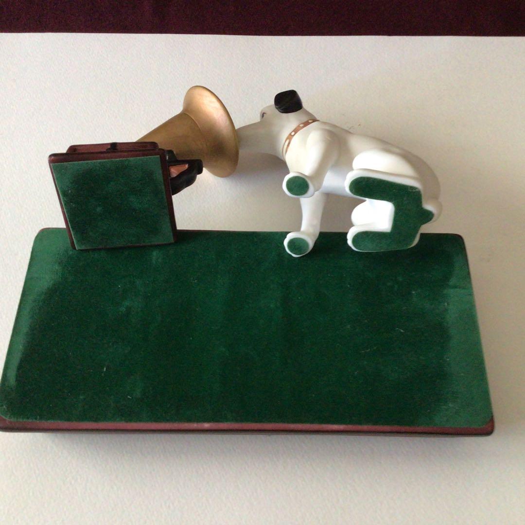 ふ*︎様 美品！　ニッパー犬と蓄音機の３点セット陶器製