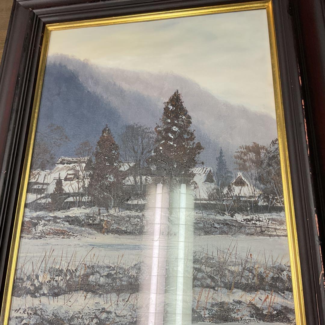 冬景色 油彩画 絵画