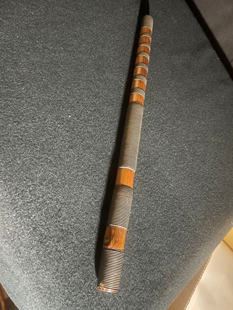 山 　②龍笛　本管　雅楽　藤巻　長さ40cm 江戸期時代物