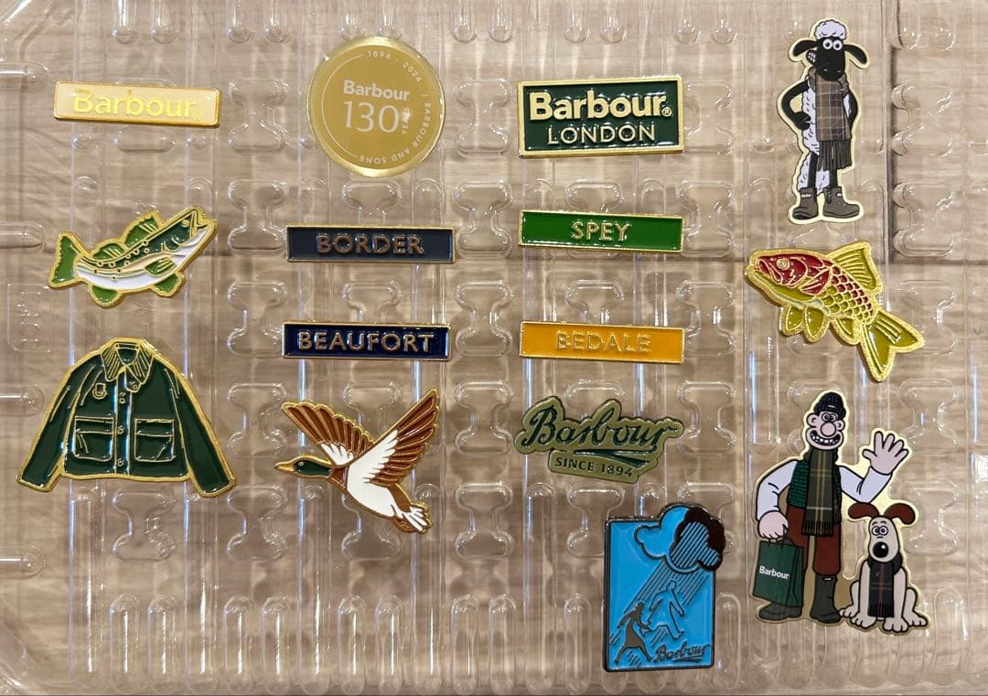 Barbour ピンバッジセット 15個セット