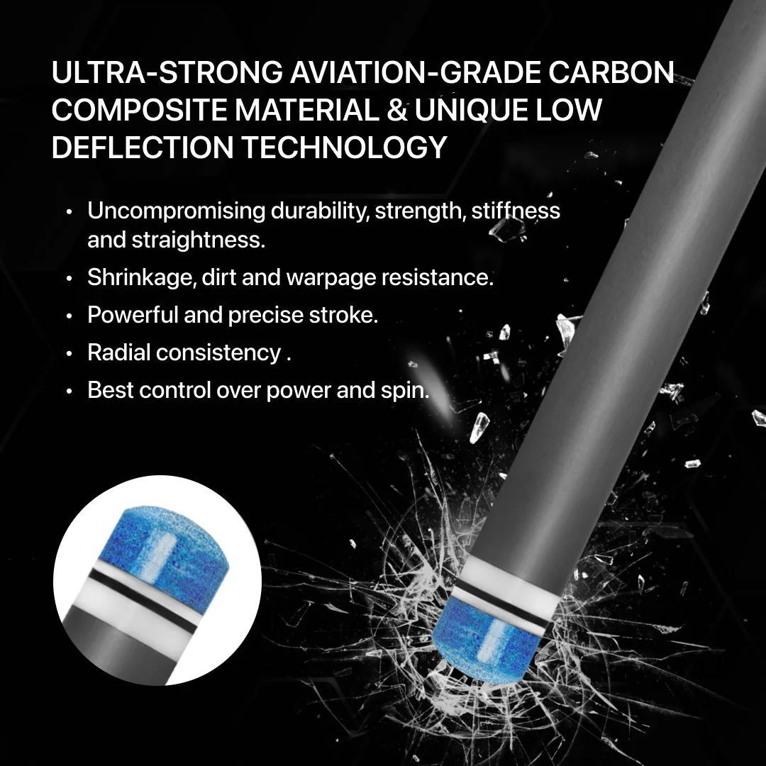 ※3月中旬入荷【Rhino】WAVY 12.9mm カーボン プールシャフト