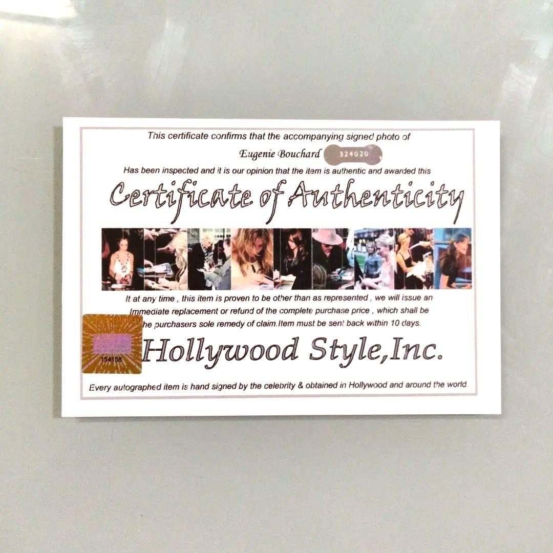 セール中…ウージニー・ブシャール直筆サイン入り超大型写真…プロテニスプレーヤー…