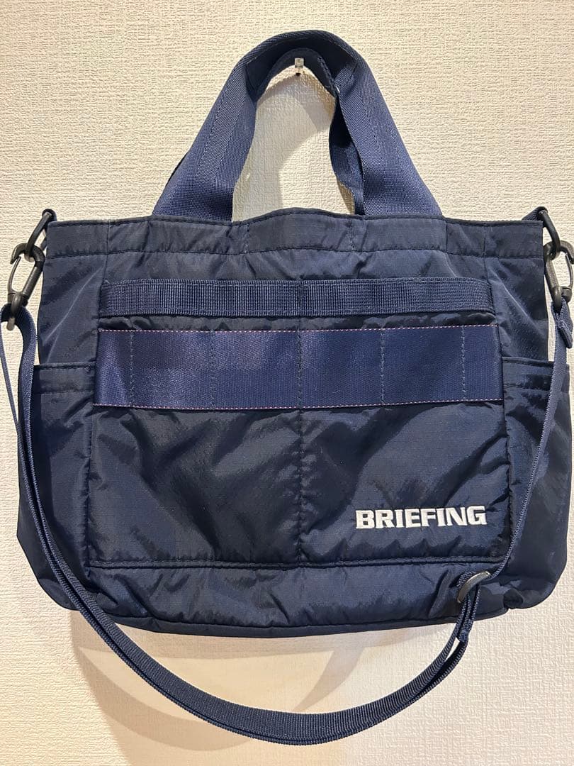 BRIEFING ネイビー トートバッグ ラウンドバッグ