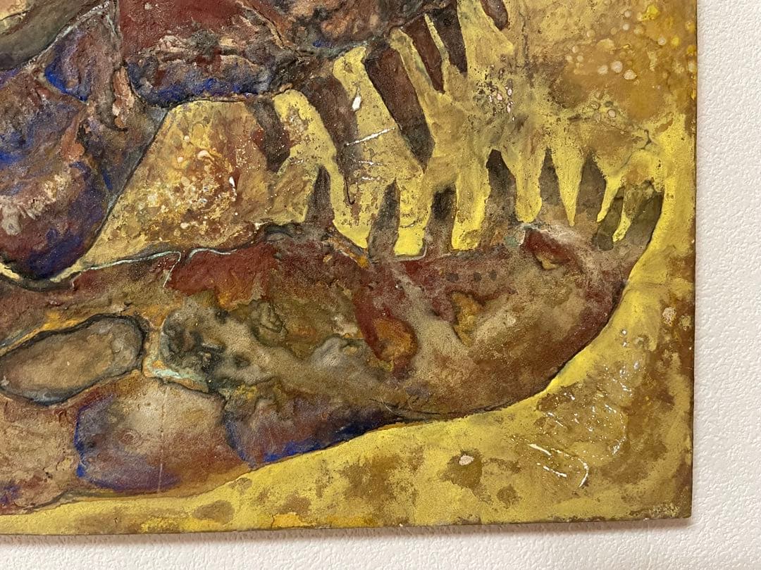 イ*）様 ティラノサウルス化石 絵画