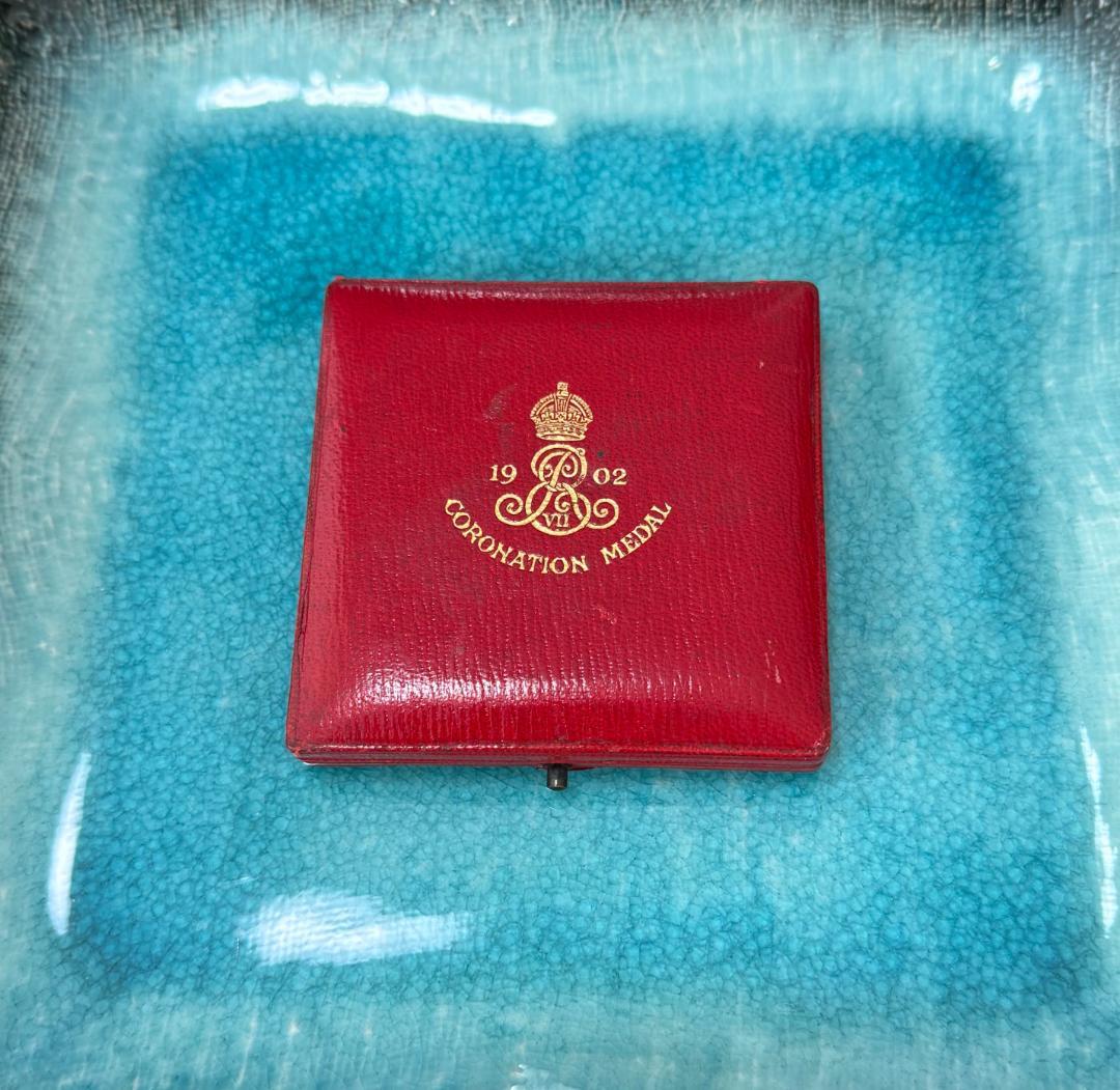 1902 イギリス エドワード アレクサンドラ コロネーション 大型 銀 メダル