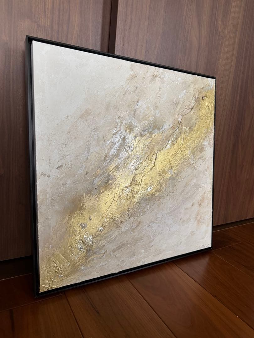 原画/額装済み/和風/禅/絵画/アート/抽象画/モダン/ホテル/ゴールド