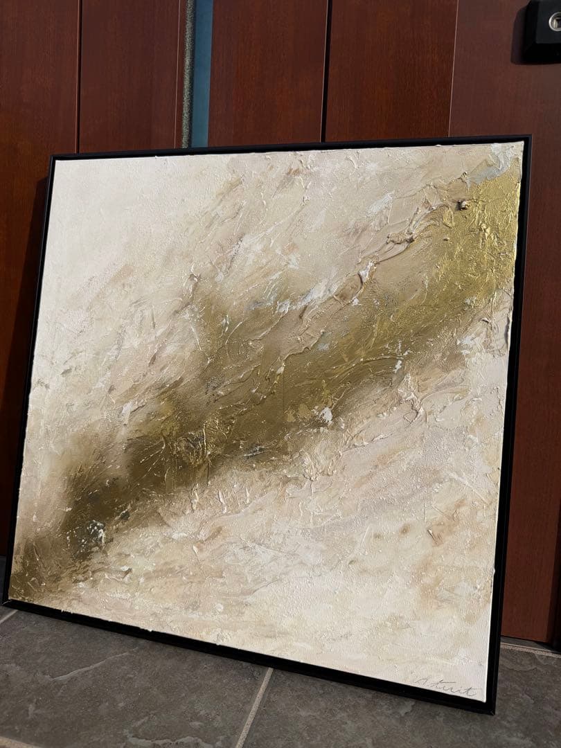 原画/額装済み/和風/禅/絵画/アート/抽象画/モダン/ホテル/ゴールド