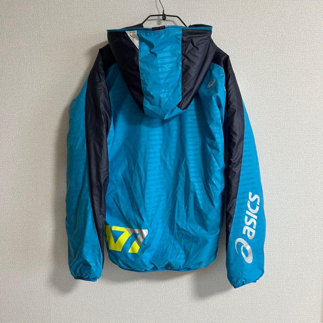 asics アシックスA77 ウインドブレーカー上下 セット　上下M 裏起毛