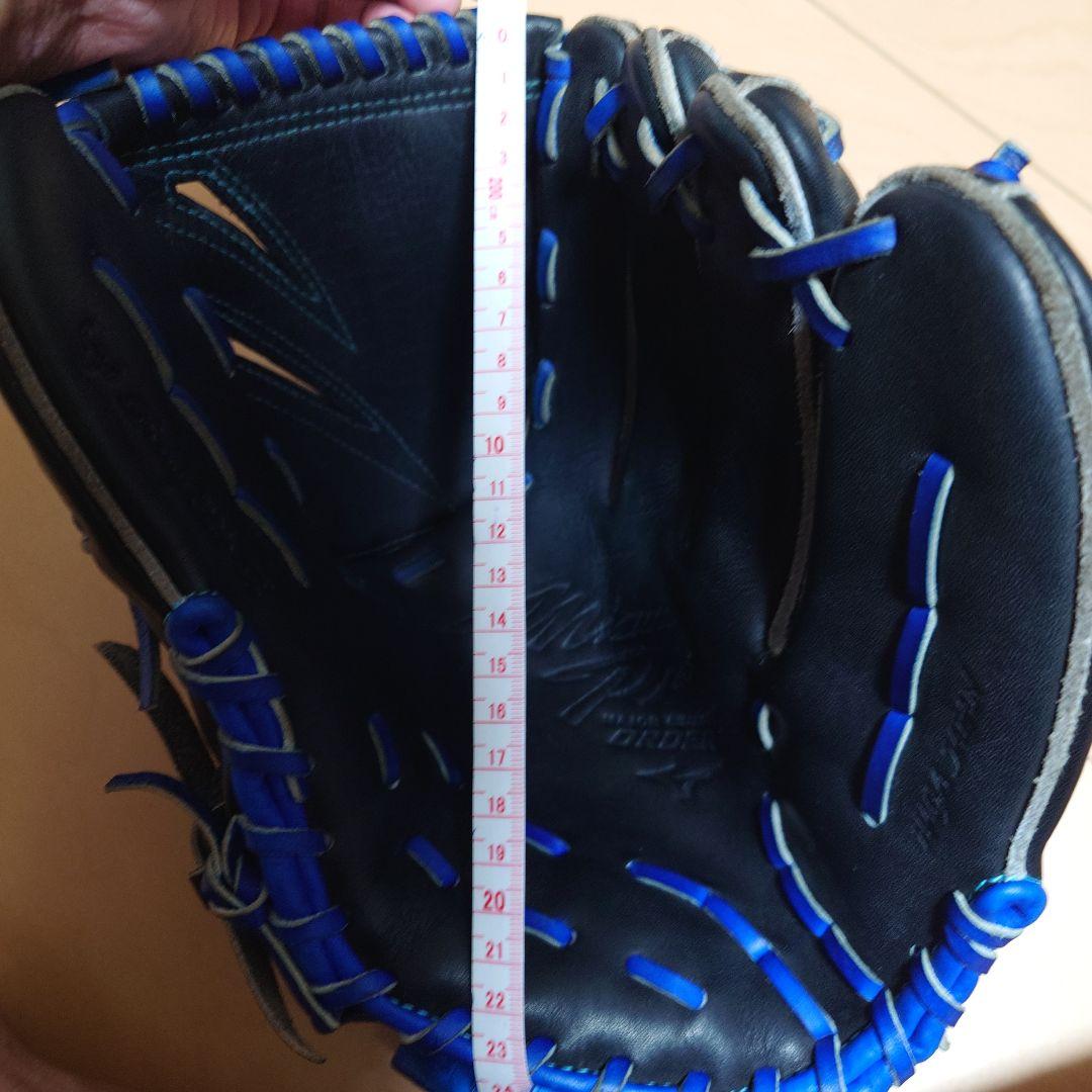 Mizunopro HAGA JAPAN 軟式グローブ 黒/青