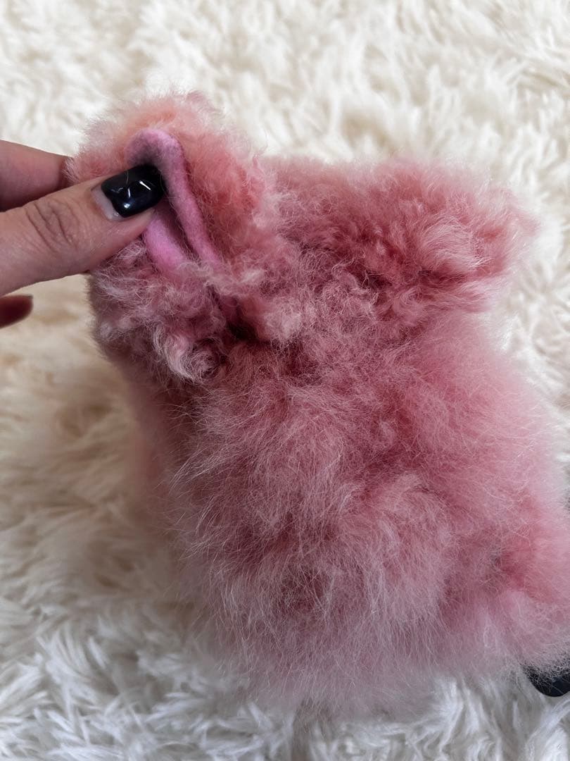 ❣️新商品❣️ベビーアルパカ 100％ ピンク うさぎ ぬいぐるみ アルパカ