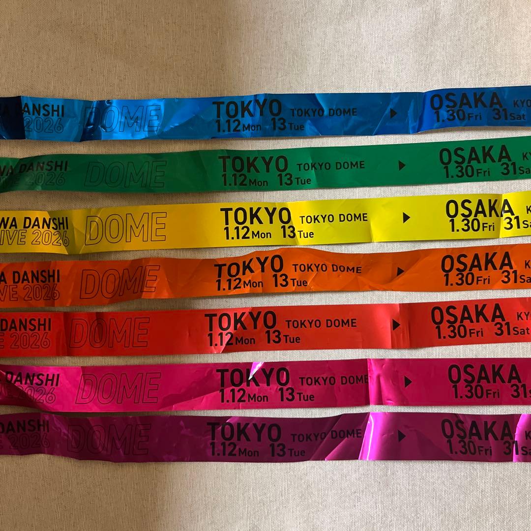 なにわ男子Voyage銀テープフル 7本