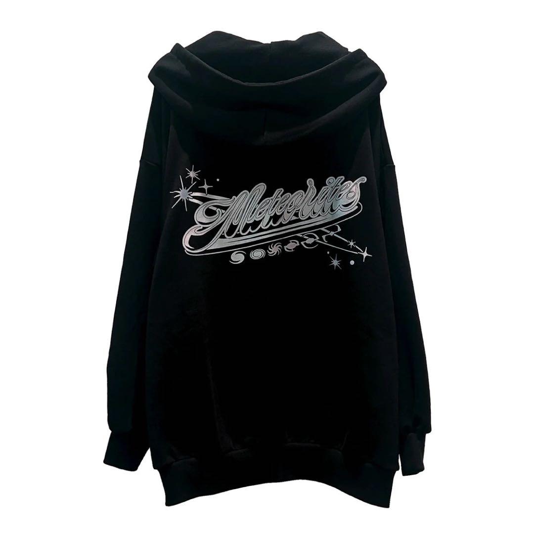 めておら Meteorites ビッグシルエットパーカー
