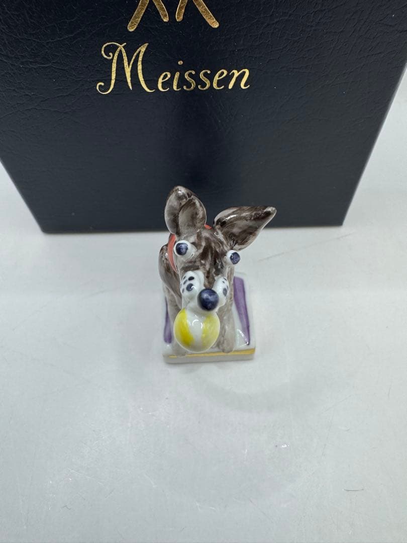 極美品 Meissen マイセン 干支シリーズ 犬　いぬ　フィギュリン