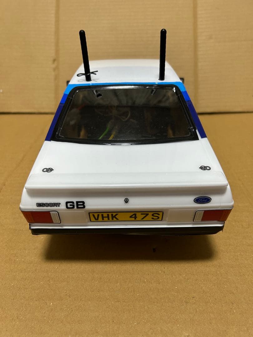【未走行！組み立て済み！フルベア！】タミヤ フォード エスコート プロポ付き！