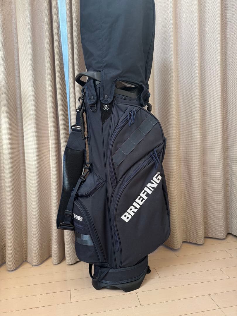 希少⭐︎BRIEFING ネイビー キャディバッグ スタンド付き