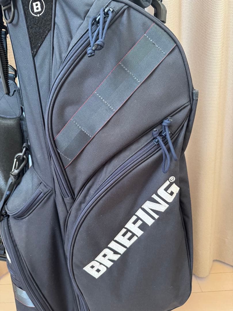 希少⭐︎BRIEFING ネイビー キャディバッグ スタンド付き